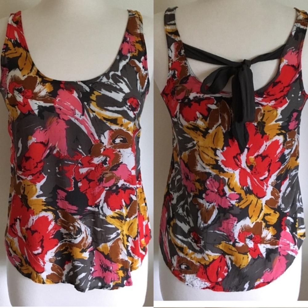 Floral Tie Back Blouse